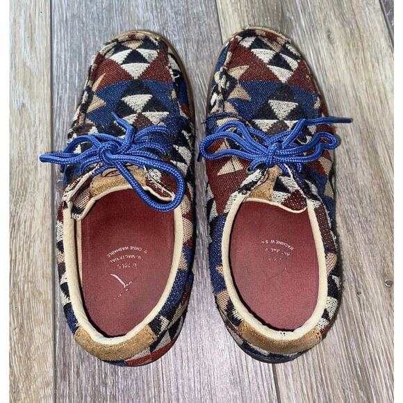 Twisted X Boots Womens US Size 6 Aztec Southwestern Red Blue Graphic Hooey Shoes - Picture 8 of 10